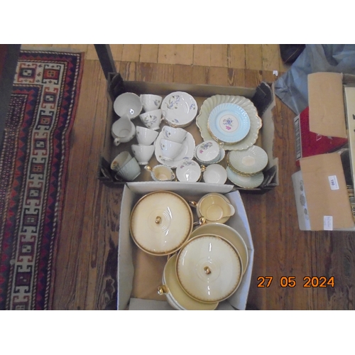 179 - Two Boxes Tea and Dinnerware 