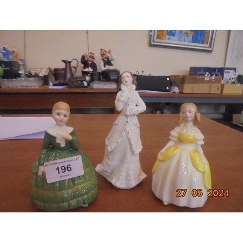 196 - Three Boxed Small Royal Doulton Figures 