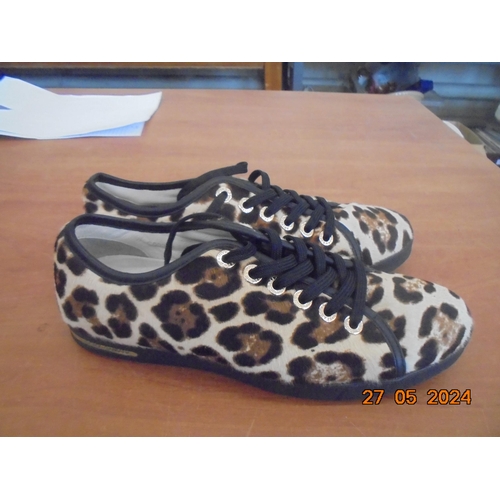 199 - D&G Leopard Print Trainers and Dustbag