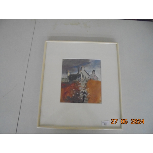 22 - Framed Watercolour 