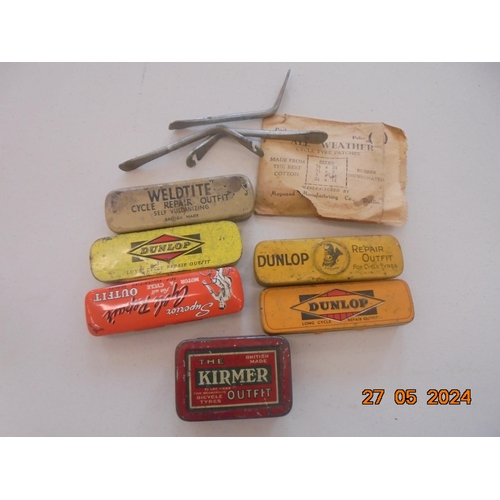 247 - Small quantity of Vintage Bicycle Repair Tins