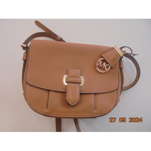 253 - Michael Kors Brown Leather Bag and Dustbag