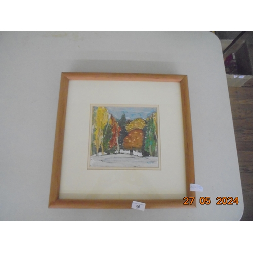 26 - Framed Watercolour 