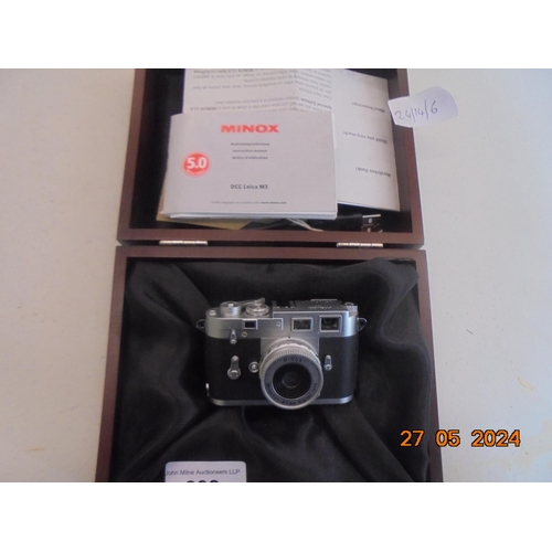 282 - Minox DCC Leica M3 Miniature with Case and Instructions