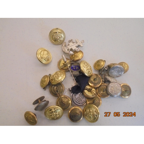 289 - Small Lot of Military and Boys Brigade Buttons