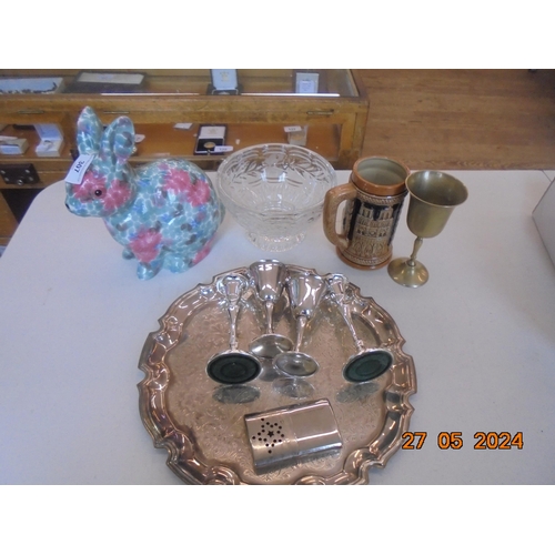 307 - Small Quantity of Bric-a-Brac and Silver Plate