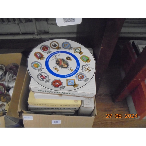 329 - Box of Collectors Plates