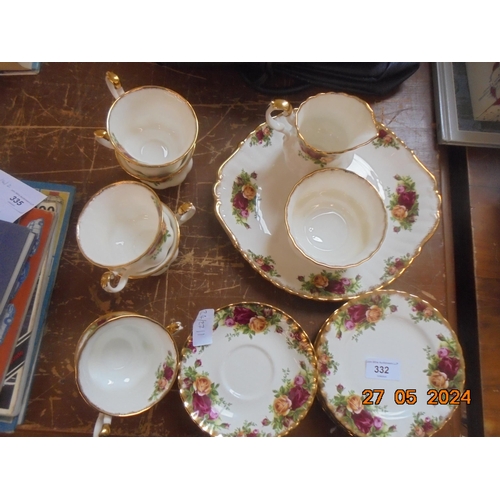 332 - Six Piece Royal Albert 'Country Roses' Tea Service