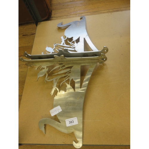 383 - Pair of Metal Decorative Bird Brackets