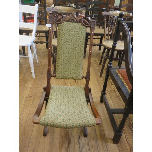 405 - 19th Century Mahogany Framed Folding Campaign Type Chair