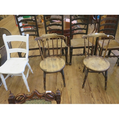 407 - Pair of Ibex Chairs and a White Painted Chair