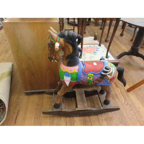 433 - Painted Childs Rocking Horse