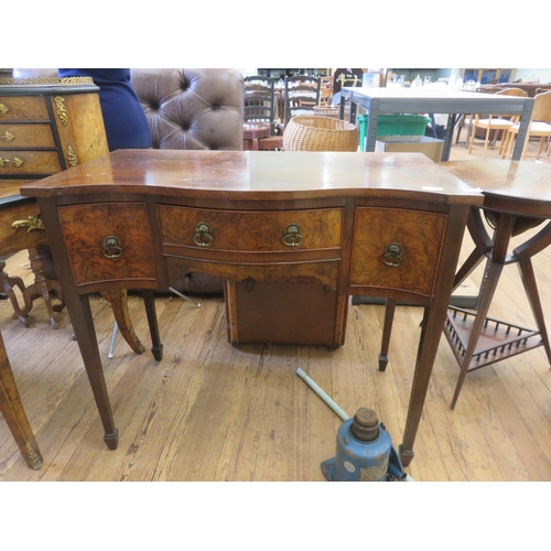 444 - Mahogany and Walnut Veneer Three Drawer Low Boy