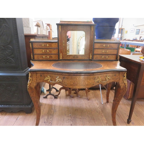 445 - Inlaid Walnut Ladies Desk