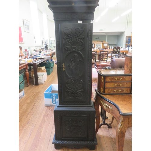 447 - Painted Carved Oak Clock Base as Pedestal