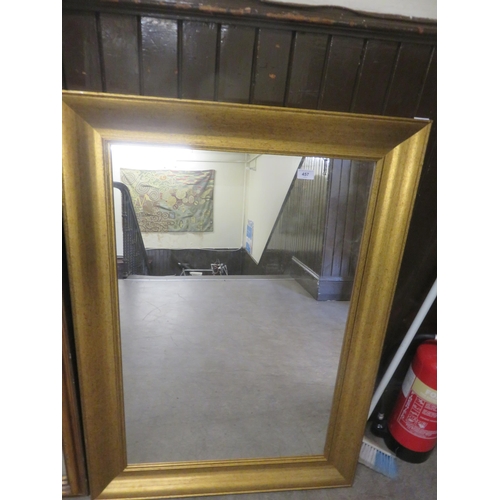 457 - Large Modern Gilt Framed Mirror