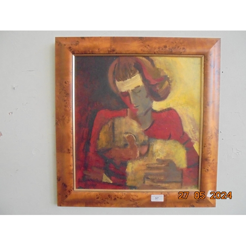 57 - Framed Oil Painting 