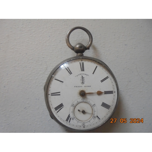 89 - Victorian John Forrest Silver Chain Fusee Pocket Watch