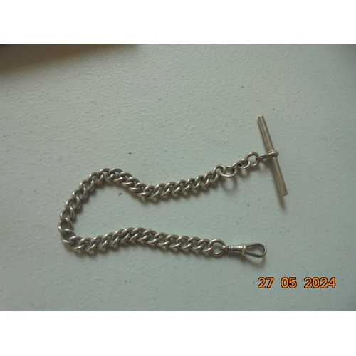 113 - Silver Pocket Watch Chain