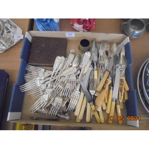 131 - Tray with Cutlery