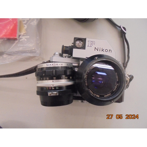 154 - Nikon 35mm 1960's Lens in Case and Nikon F Phototenic 1960's Camera in Case