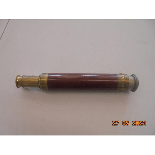 158 - Mahogany and Brass Telescope