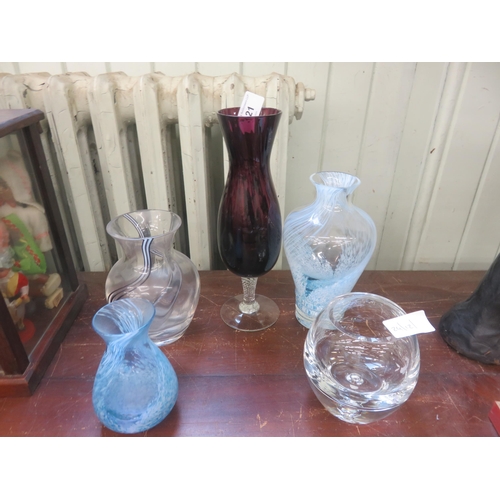 321 - Scottish Coloured Glass Items