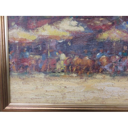 1 - Framed Impressionist Style Oil Paining 