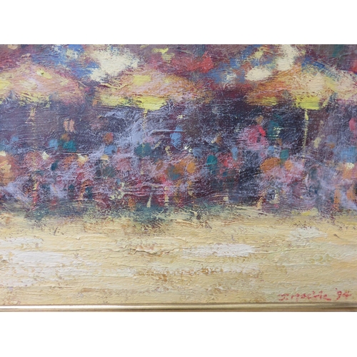 1 - Framed Impressionist Style Oil Paining 