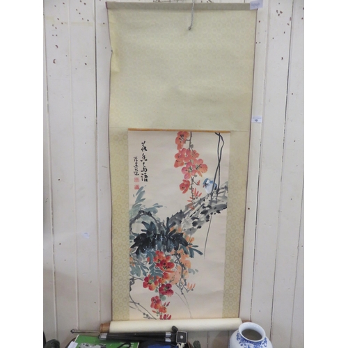 10 - Mid 20th century probably Taiwanese Pictorial Scroll