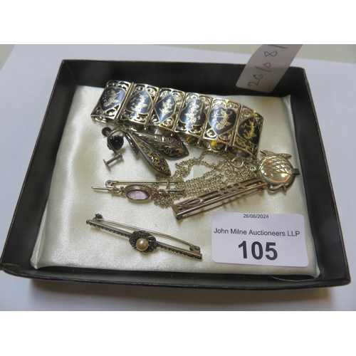 105 - Mixed Quantity of Silver Jewellery