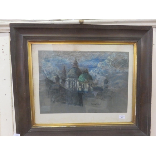 11 - Framed Pastel Drawing 