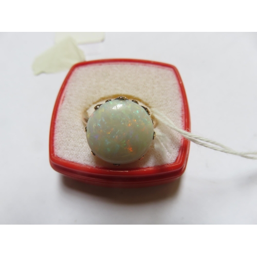 115 - Gold and Opal Dress Ring