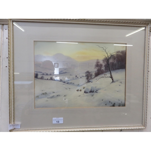 13 - Framed Donald Paton Watercolour 