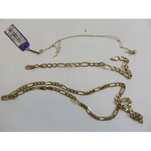 161 - 9ct Gold Chain and 9ct Gold Bracelet 22.8g