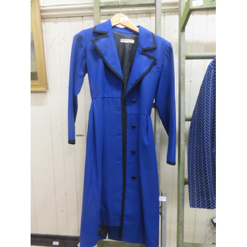 166 - YSL Blue Wool Coat