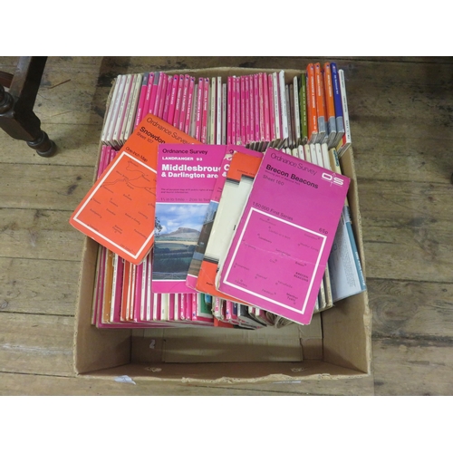 169 - Box containing Ordnance Survey Maps