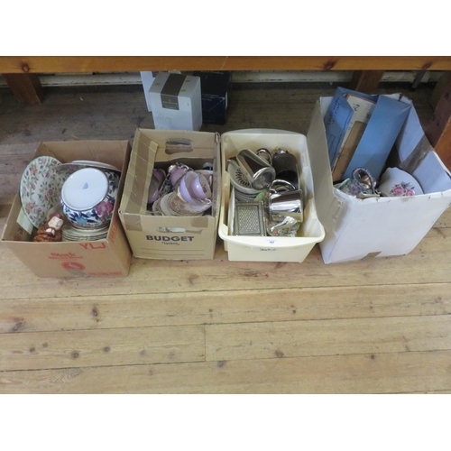 197 - Four Boxes of Bric-a-Brac