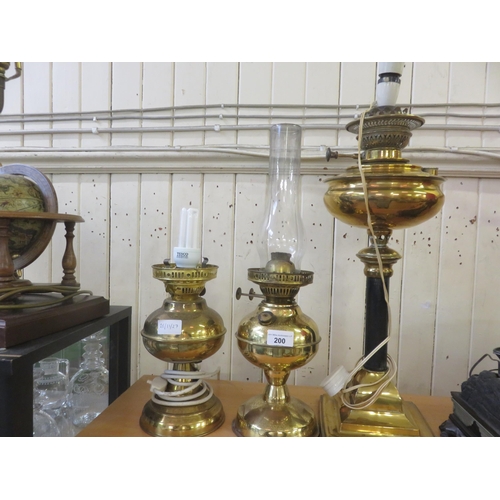 200 - Paraffin Lamp and One Other