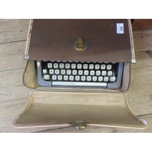 205 - Cased Typewriter