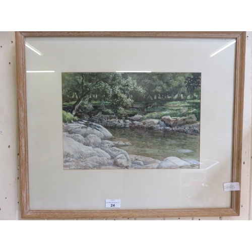 24 - Framed Watercolour 