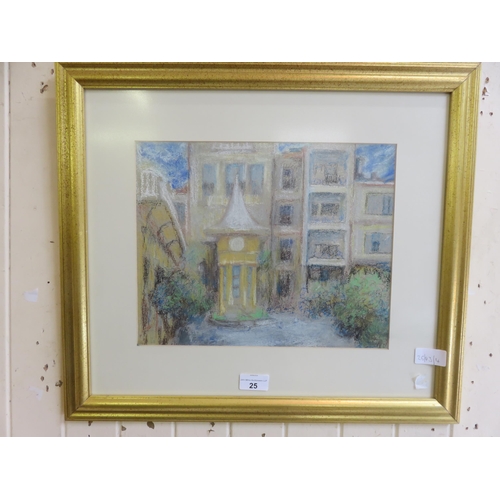 25 - Framed Pastel Drawing 