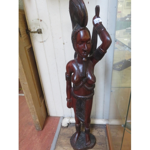 250 - Tall African Lady Carving