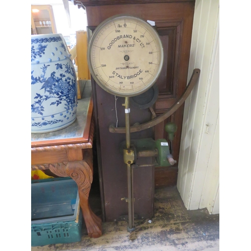 253 - Industrial Set of Antique Scales 