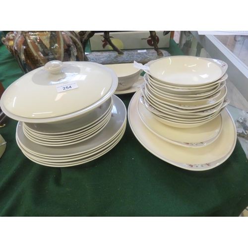 254 - Quantity of Royal Doulton Frost Pine Dinnerware