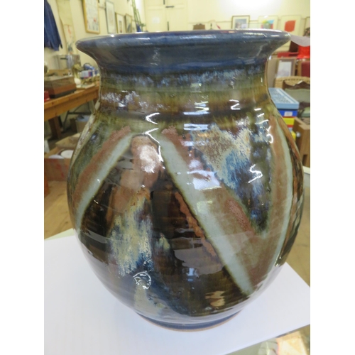 255 - Large Glazed Art Pottery Vase