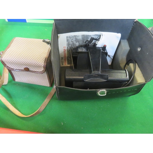 262 - Polaroid Land Camera and Kodak Brownie Camera in Case