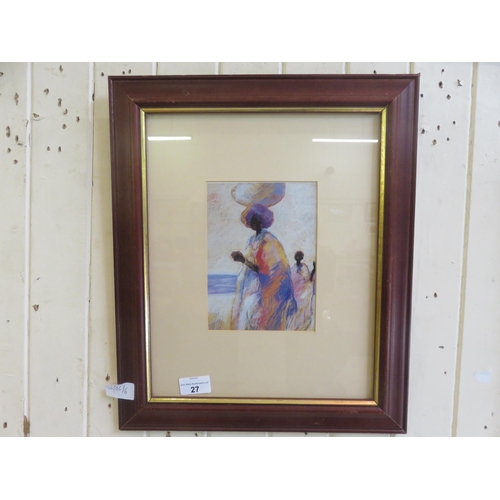 27 - Framed Pastel Picture 