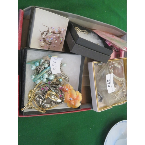 270 - Small Lot of Costume Jewellery