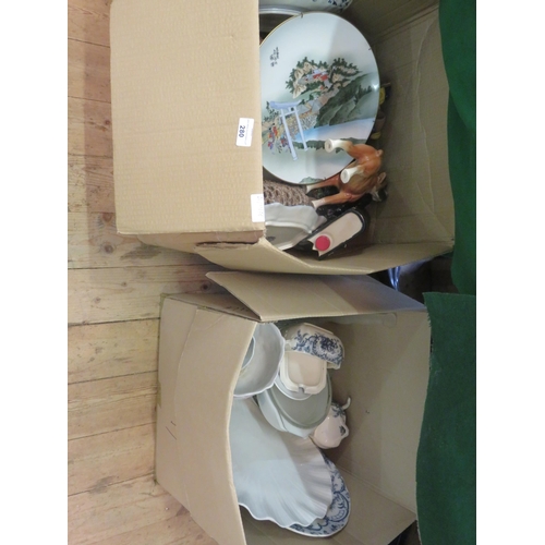 280 - Quantity of Ceramics and Bric-a-Brac, 2 Boxes.